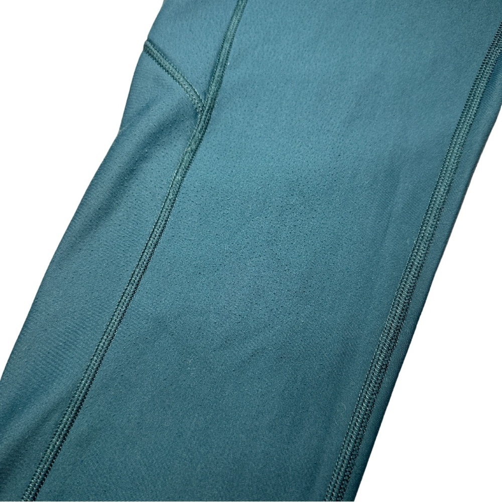 Lululemon Fast and Free Fleece Ligned Leggings Teal Blue Size 6 - Picture 11 of 16